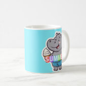 Happy Hippo Summer Mok – Kleurrijke Ice C Mok, 11  (Voorkant rechts)