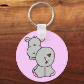 Happy Hippo Tshirts en Gifts Sleutelhanger (Voorkant)