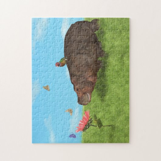 Happy Hippo, ventilator, Butterflies Legpuzzel (Verticaal)