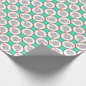 Happy Hippopotamus Kerstmis Cadeaupapier (Hoek)