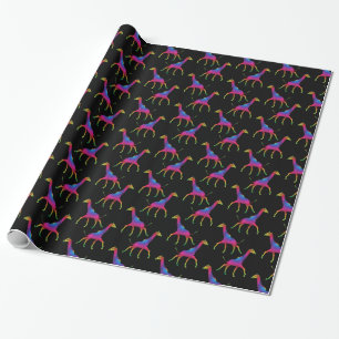 Happy Hippy Giraffe Cadeaupapier