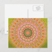 Happy Hippy Mandala Briefkaart (Voorkant / Achterkant)