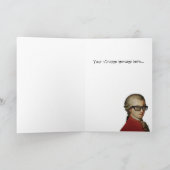 Happy Hipster Mozart Grappige Bril Kaart (Binnen)