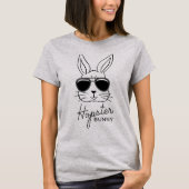 Happy Hipster Pasen Schattige Grappig Vrouwen Basi T-shirt (Voorkant)