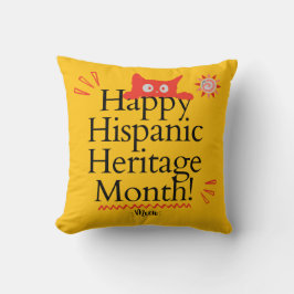 Happy Hispanic Heritage Month! - Cute Ginger Kitty Kussen