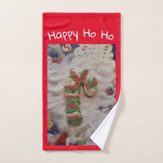 Happy HO HO Cookie Hand Towel Handdoek (Handdoek)