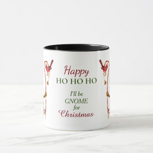 Happy Ho Ho Ho Kerstmis Gnome Mok (Midden)