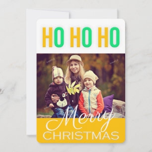 Happy Ho Ho Kerstmis - Fotokaart Feestdagenkaart