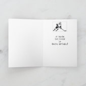Happy Hockey Birthday Fun Humor Kaart (Binnen)