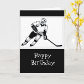 Happy Hockey Birthday Fun Humor Kaart (Gele Bloem)
