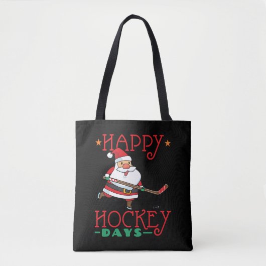 Happy Hockey-dagen - Hockey-kerst Tote Bag (Voorkant)