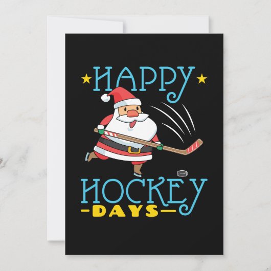 Happy Hockey Days Kerstkerstkerstkerstkerstkerstke Feestdagenkaart (Voorkant)