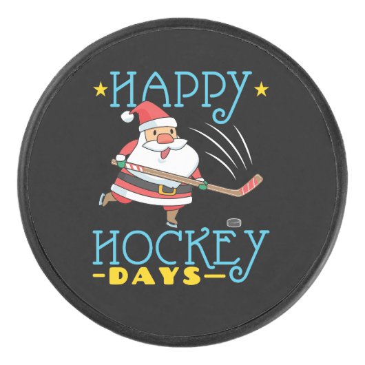 Happy Hockey Days Kerstkerstkerstkerstkerstkerstke Puck (Voorkant)