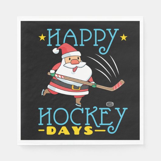 Happy Hockey Days Kerstkerstkerstkerstkerstkerstke Servet (Voorkant)