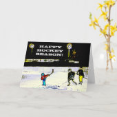 Happy Hockey-seizoen Kaart (Gele Bloem)