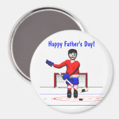 Happy Hockey Vaderdag Magneet (Voorkant / Achterkant)