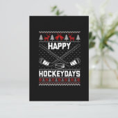 Happy Hockeydays Funny Kersti Hockey Player Bedankkaart (Staand voorkant)