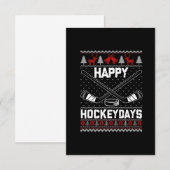 Happy Hockeydays Funny Kersti Hockey Player Bedankkaart (Voorkant / Achterkant)