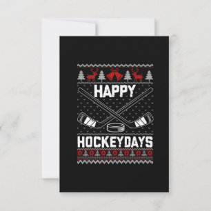 Happy Hockeydays Funny Kersti Hockey Player Bedankkaart