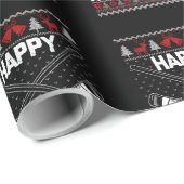 Happy Hockeydays Funny Kersti Hockey Player Cadeaupapier (Rol Hoek)