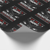 Happy Hockeydays Funny Kersti Hockey Player Cadeaupapier (Hoek)