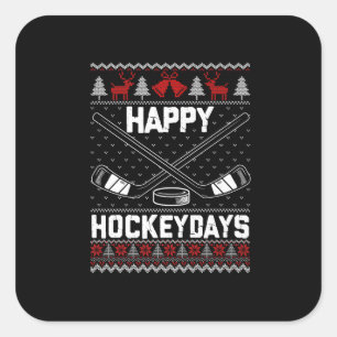 Happy Hockeydays Funny Kersti Hockey Player Vierkante Sticker