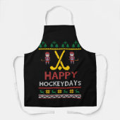Happy Hockeydays Hockey-kerstcadeau Schort (Voorkant)