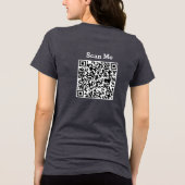 Happy Hodldays - Bitcoin met Qr-code Xmas 2026 Tri-Blend Shirt (Achterkant)