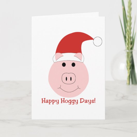 Happy Hoggy Days Christmas cards Feestdagen Kaart (Voorkant)