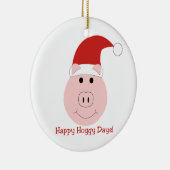 Happy Hoggy Days kerstboomversieringen Keramisch Ornament (Rechts)