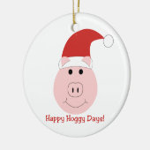 Happy Hoggy Days kerstboomversieringen Keramisch Ornament (Links)