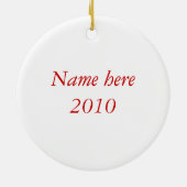 Happy Hoggy Days kerstboomversieringen Keramisch Ornament (Achterkant)