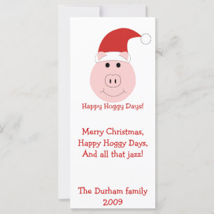 Happy Hoggy Days Kerstmis Kaarten en briefpapier.