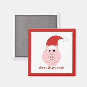 Happy Hoggy Days Vakantie magneet plein (Voorkant / Achterkant)
