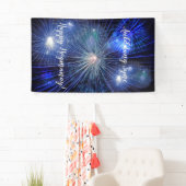 Happy Hogmanay Auld Lang Syne Vuurwerk Spandoek (Insitu)