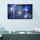 Happy Hogmanay Auld Lang Syne Vuurwerk Spandoek (Beurs)