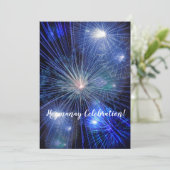 Happy Hogmanay viering Vuurwerk Nieuwjaar Kaart (Staand voorkant)