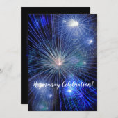 Happy Hogmanay viering Vuurwerk Nieuwjaar Kaart (Voorkant / Achterkant)