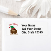 Happy Hokidays! kerstvoet Etiket (Insitu)