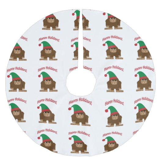 Happy Hokidays! kerstvoet Kerstboom Rok (Voorkant)