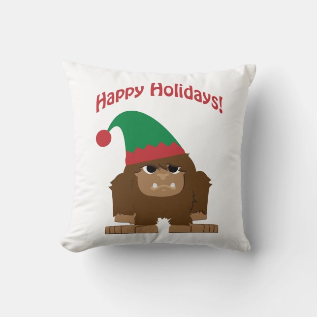 Happy Hokidays! kerstvoet Kussen (Voorkant)