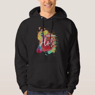 Happy Holi 2022 India Colors Spring Festival of Hi Hoodie