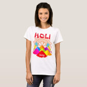 Happy Holi 2023 schattig t-shirt (Voorkant volledig)