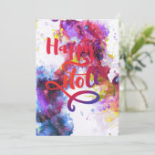 happy Holi Aankondiging (Staand voorkant)