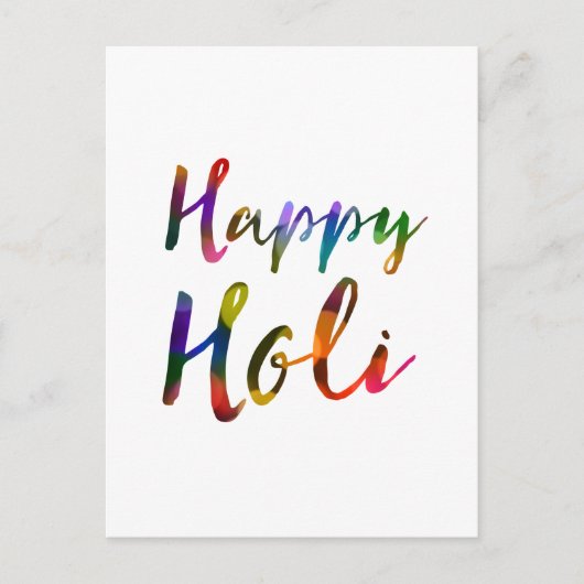 Happy Holi Bokeh Lights Briefkaart (Voorkant)