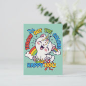 Happy Holi Cat Briefkaart (Staand voorkant)