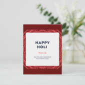 Happy Holi Feestdagenkaart (Staand voorkant)
