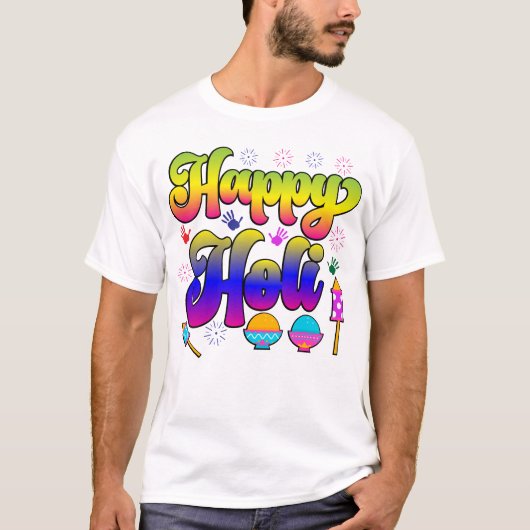 Happy Holi Festival 2023 T-shirt (Voorkant)