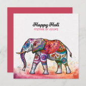 Happy Holi - Festival Colors Kaart (Voorkant / Achterkant)