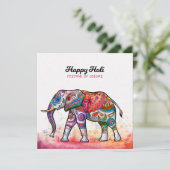 Happy Holi - Festival Colors Kaart (Staand voorkant)